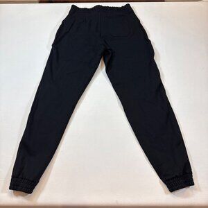 Spanx Elastic Waist Relaxed Fit medium Black Jogger Pants Soft Blend (BB307)